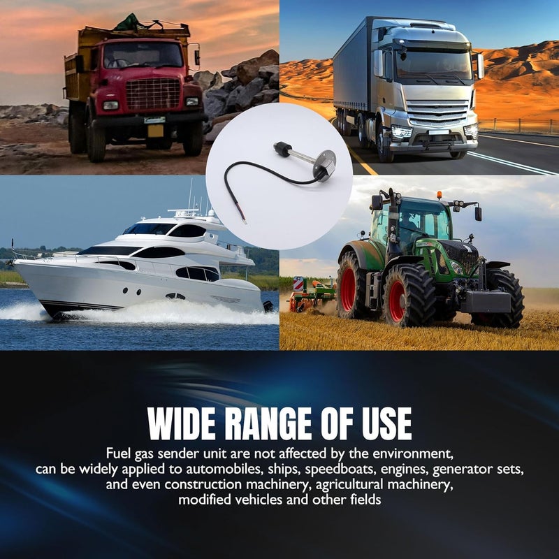 OXCANO Marine Fuel Sending Unit 0-190 ohms 7"(175mm) for Boat Fuel Tank Sender Stainless Steel Fuel Lever Sending Units Water Fuel Gauge Sender for Car Truck Vehicle - Image 5